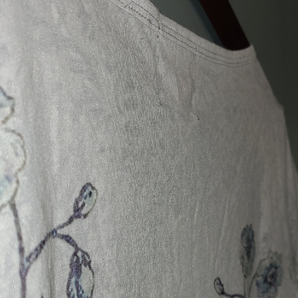 Point Zero Floral Short Sleeve Tee - White and Multicolor - Picture 5 of 11